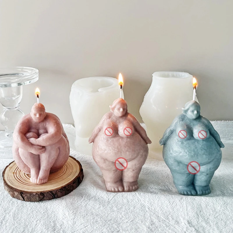 Candle Making Fat - Abstrakten Menschlichen Körper Kerze Silikon Form