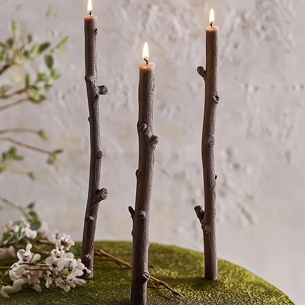 Candle Making Kit Diy - DIY Lange Astförmige Kerzenform aus Silikon,