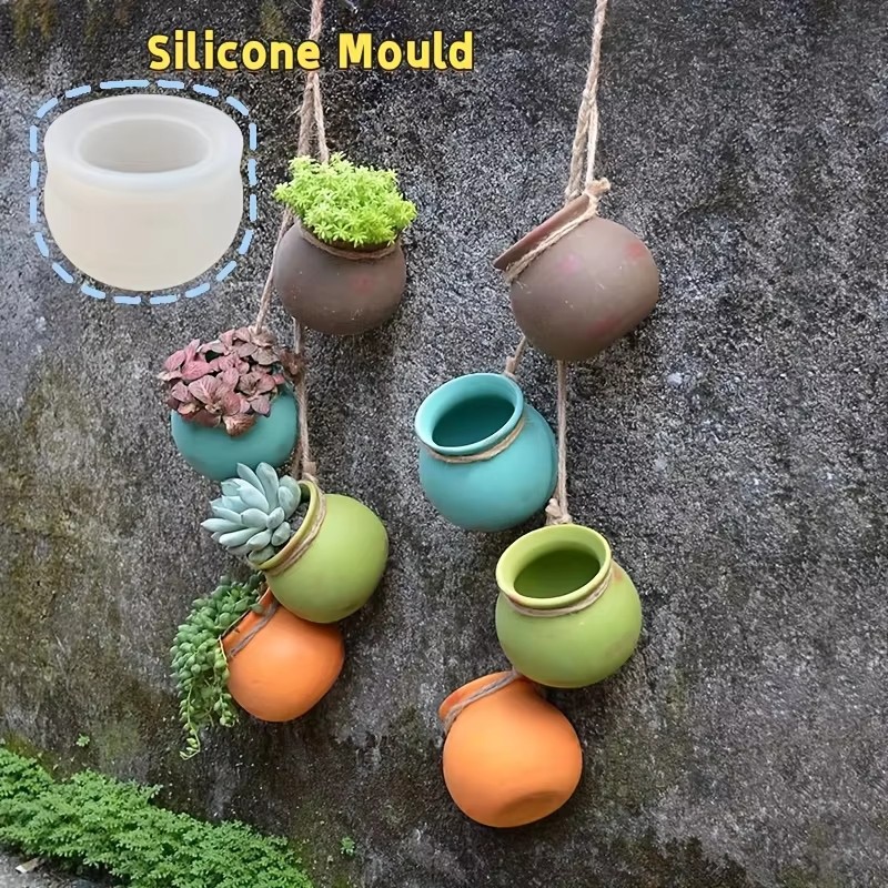 Candle Making Factory - Silikon-Blumentopfformen, Harzformen, Epoxidformen, Duftkerzenformen, kleine Sukkulenten-Blumentöpfe,