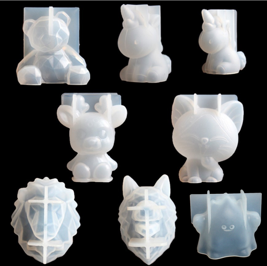 Candle Making Factory - Transparente Einhorn Silikon Epoxidharz Formen Geometrie