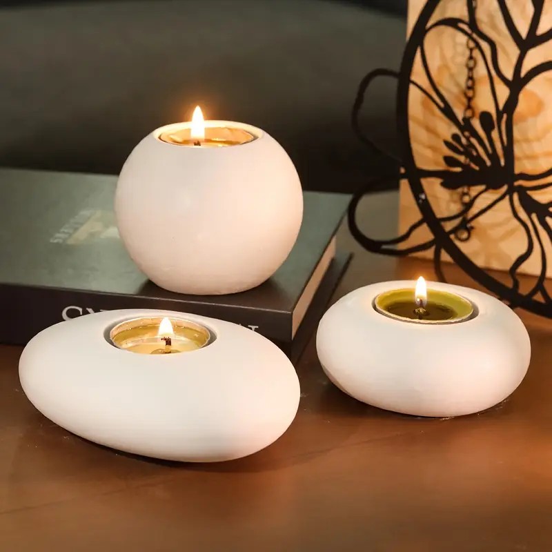 Candle Making Factory - Teelichthalter aus Kunstharz, Silikonform, Kristallkugel/Kugel, Epoxidharzform,