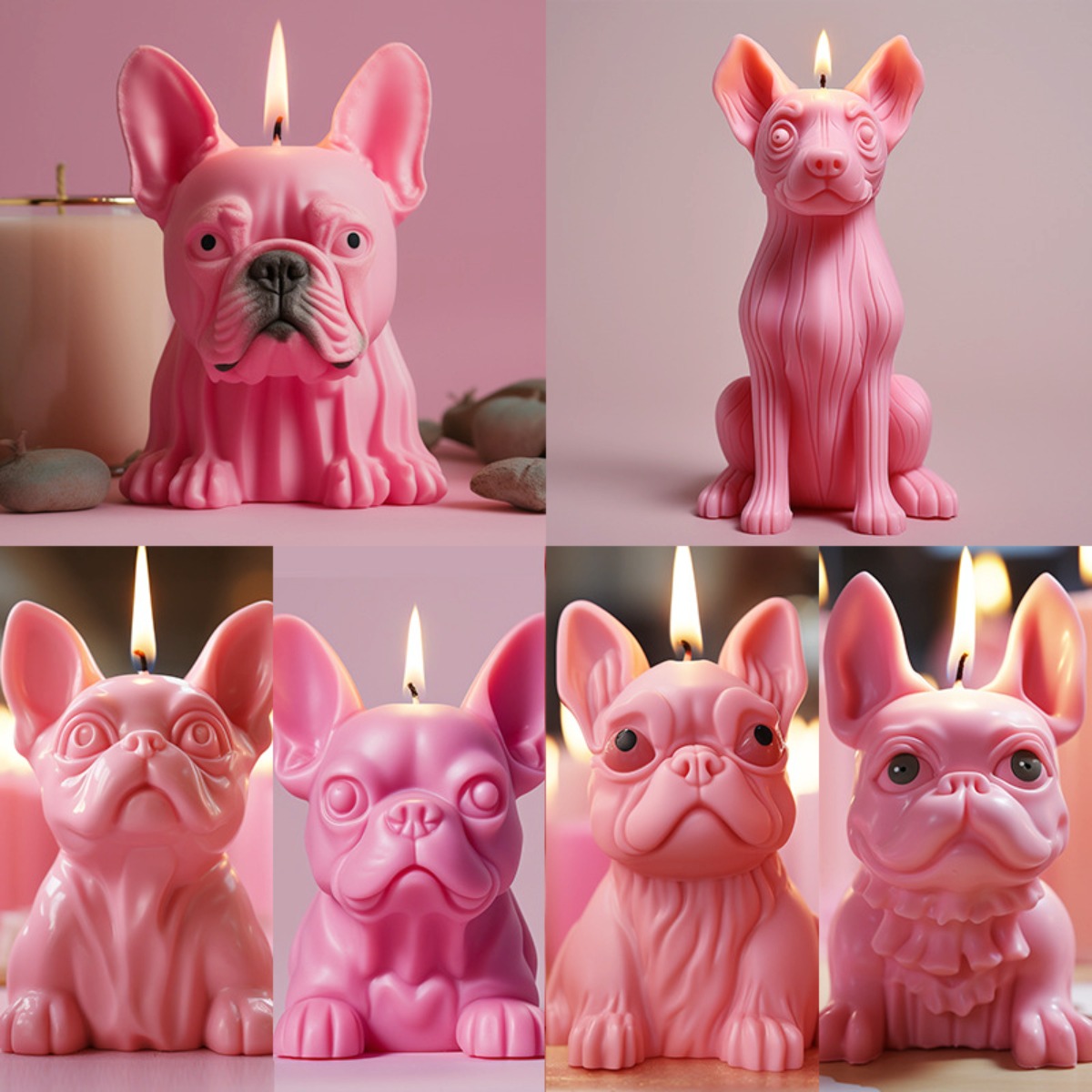 Candle Making Kit Diy - Pekingese Welpe Mops Tier Kerze Silikonform