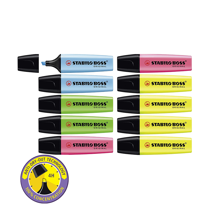 Stabilo Marker Boss - STABILO Textmarker BOSS ORIGINAL Pastell –