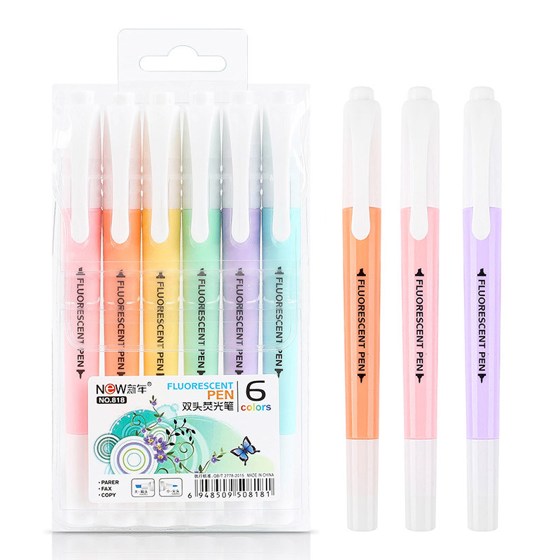 Stabilo Marker Boss - 6 Teile/satz Doppel Kopf Fluoreszierende Textmarker