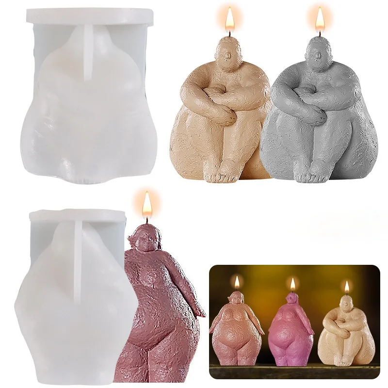 Candle Making Fat - Neue Abstrakte Körper Silikon Kerze Form