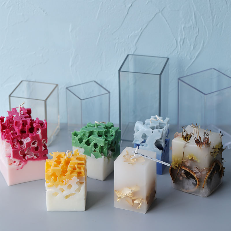 Candle Making Course - 3D Quadrat Rechteck Spalte Kerze Form