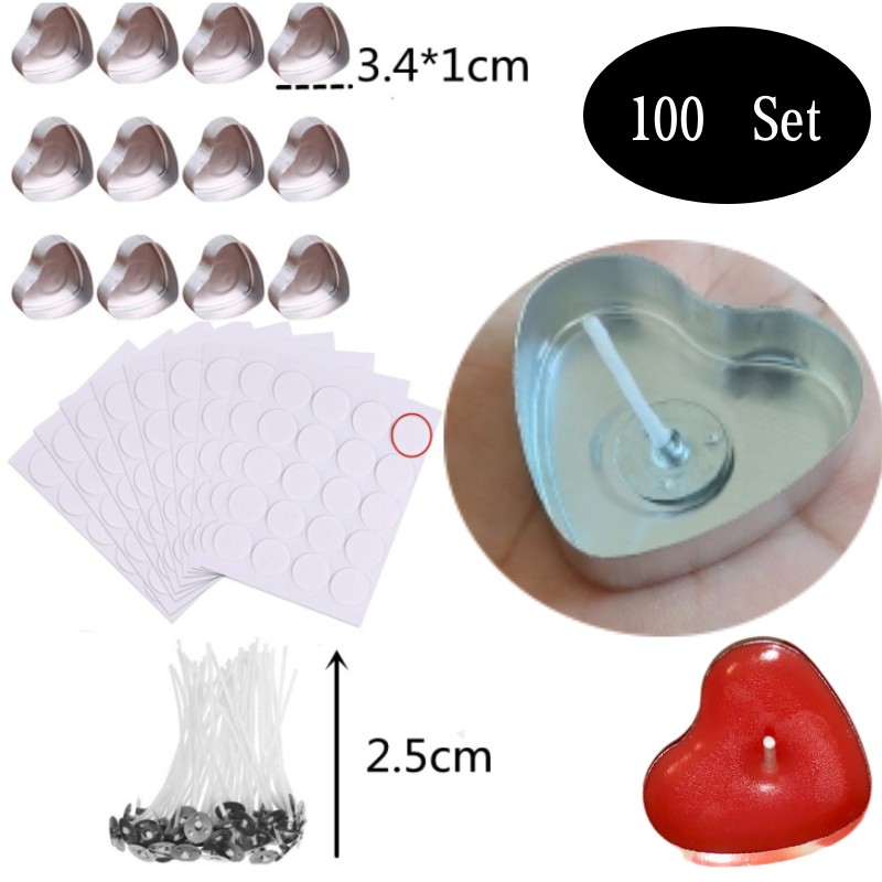 100 Sets herzförmige leere Alu – Candle Making Course Bewertung und Preis