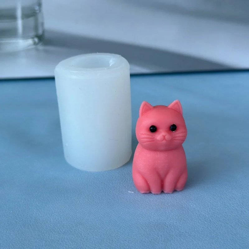 3D Fette Katze Tier-Silikonfor – Candle Making Fat Bewertung und Preis