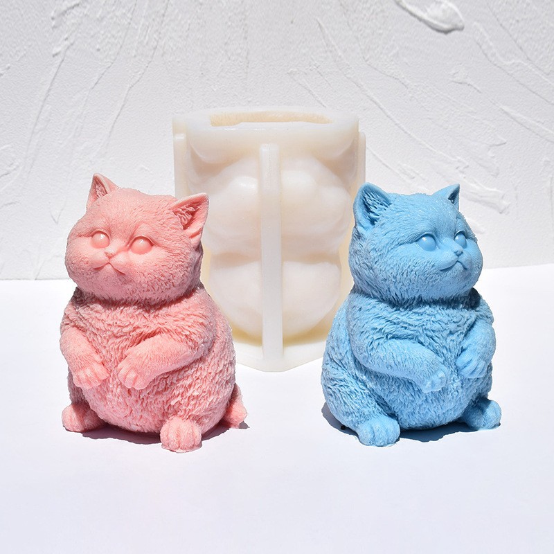 3D Fat Cat Silikon-Kerzenform, – Candle Making Fat Bewertung und Preis