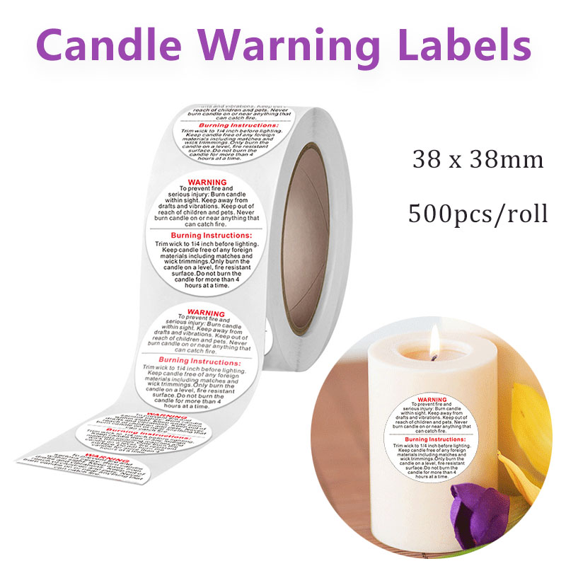 500/1000 Stück Kerzen-Warnetik – Candle Warning Label Bewertung und Preis