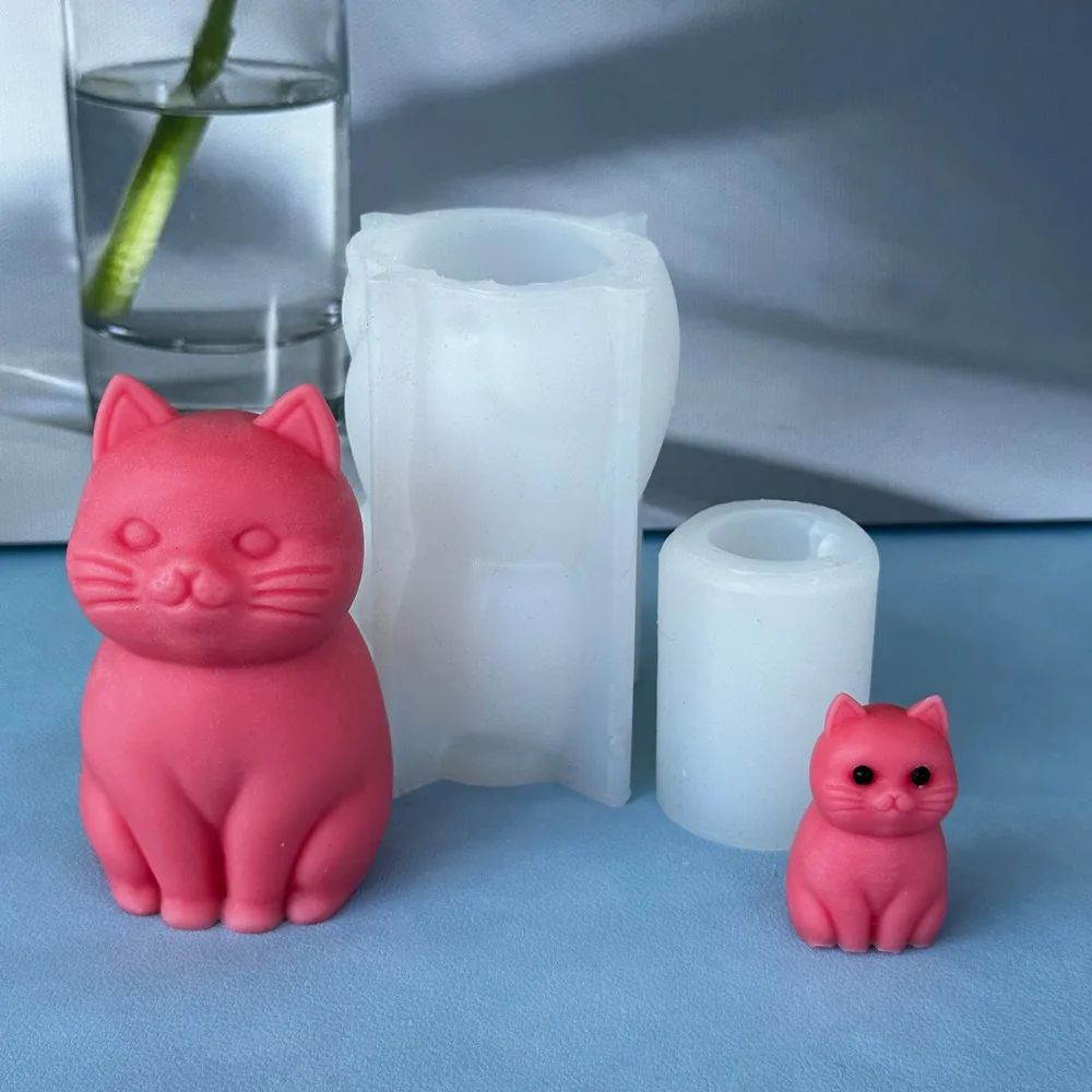 3D fette katze Tier Silikon Ke – Candle Making Fat Bewertung und Preis