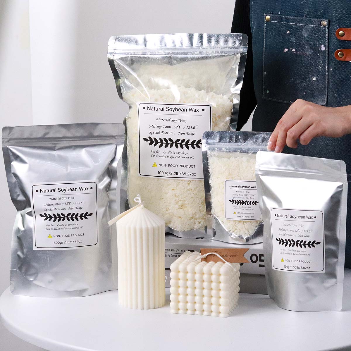 100/250/500/1000g natürliche S – Candle Making Kit Diy Bewertung und Preis