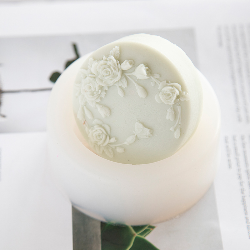 Runde Form Rose Blume handgema – Candle Making Factory Bewertung und Preis
