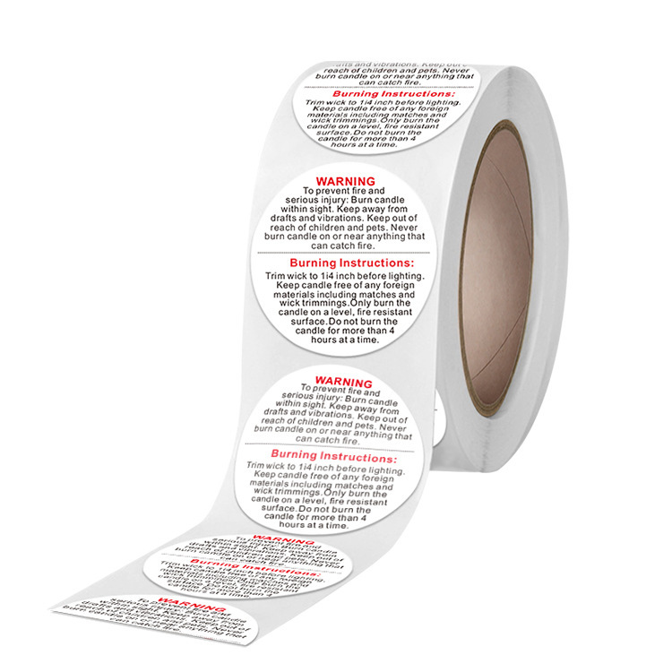 100–500 Stück 2,5 cm englische – Candle Warning Label Bewertung und Preis
