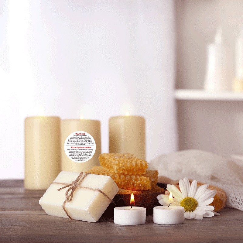 500 Stück weiße Kerzen-Warneti – Candle Warning Label Bewertung und Preis