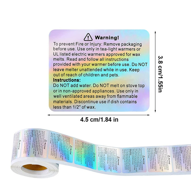 500 Stücke Kerze Warnung Etike – Candle Warning Label Bewertung und Preis