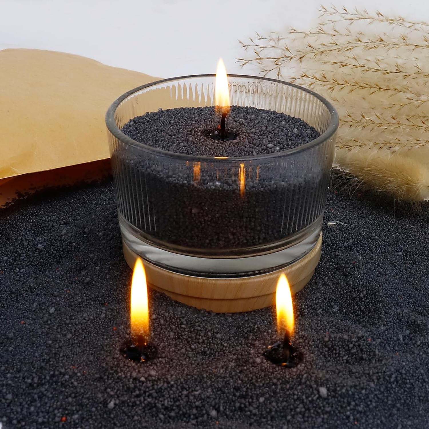 Schwarzer Kerzensand mit Docht – Candle Making Course Bewertung und Preis