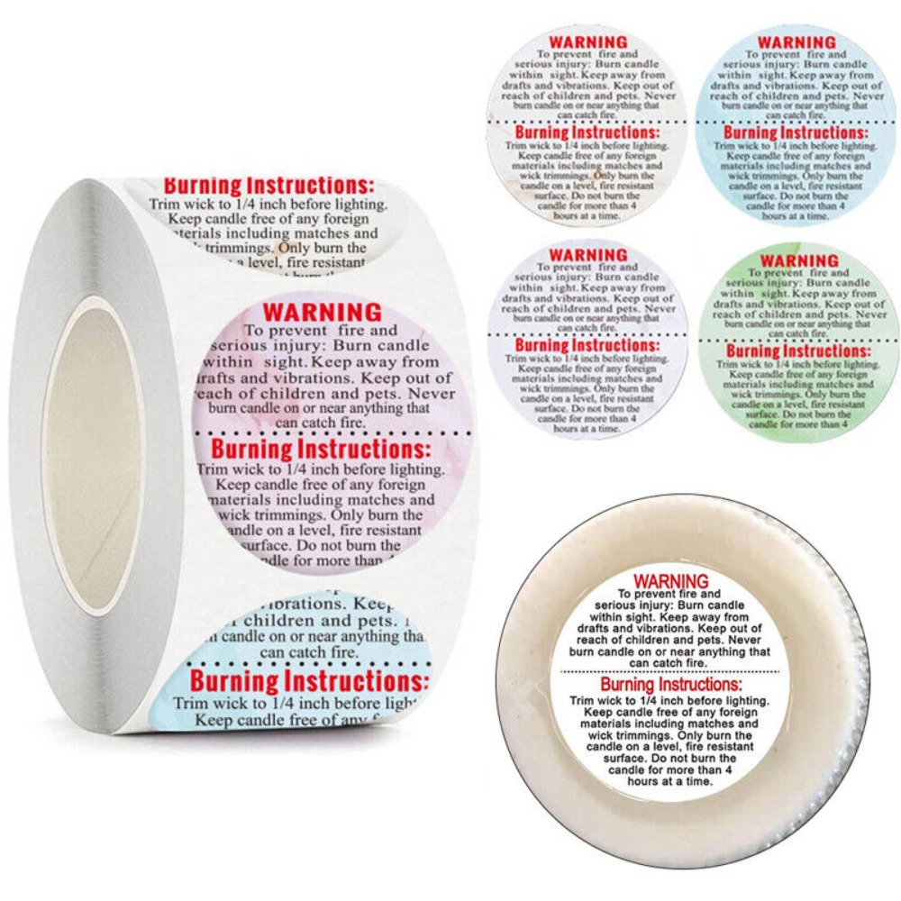 Selbstklebende Etiketten für K – Candle Warning Label Bewertung und Preis