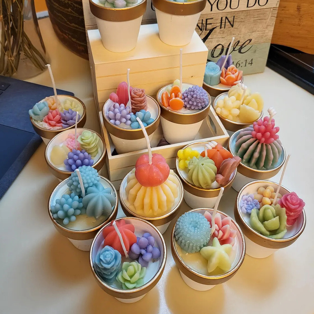6 Stück saftige Silikon-Kerzen – Candle Making Course Bewertung und Preis